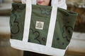 Green Flower Tote