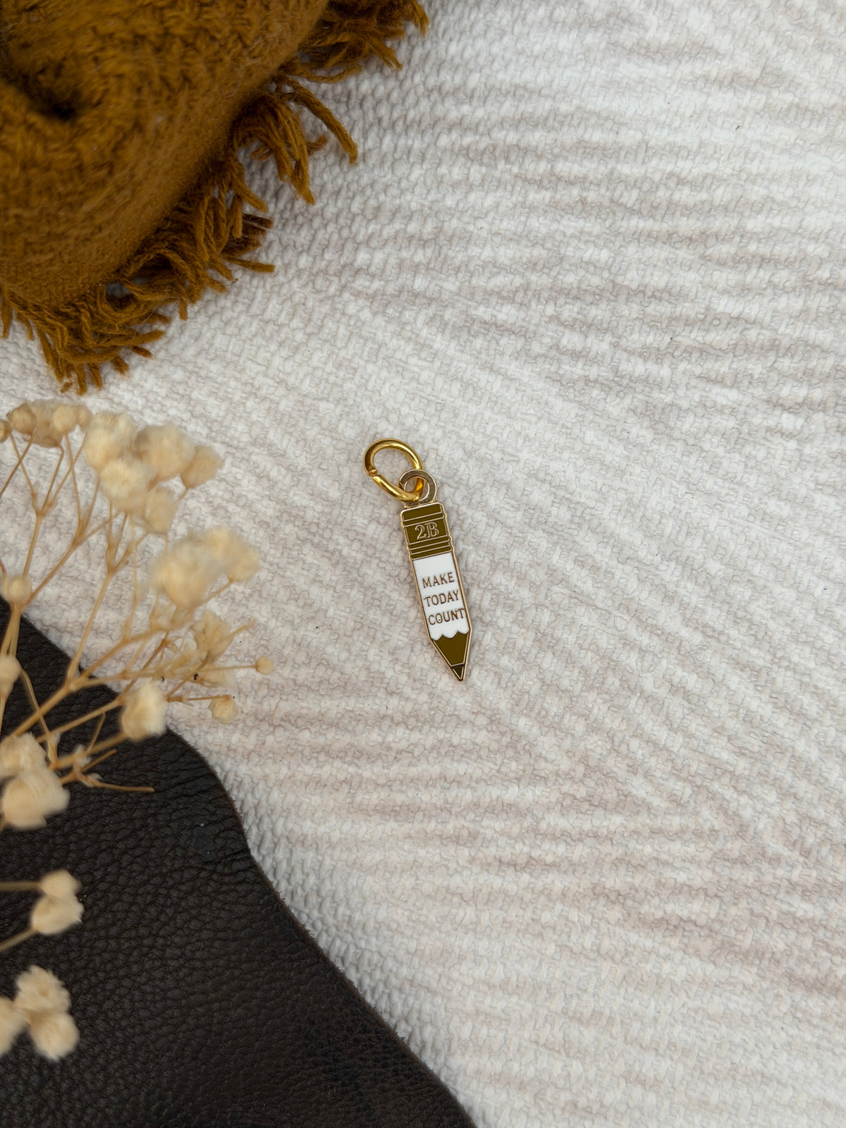 Make Today Count Pencil Charm
