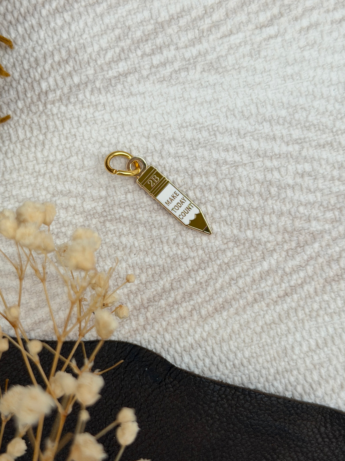 Make Today Count Pencil Charm